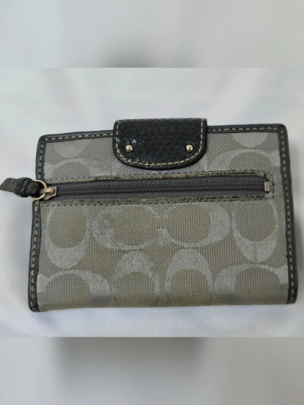 Coach grey signature
